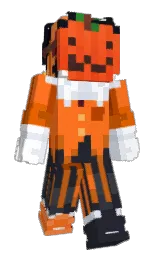charade and pumpkin Minecraft skin — Slim model — first worn by kitkatbarr