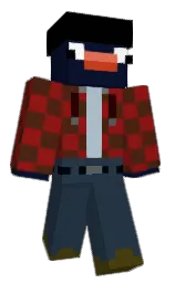 blue zodiac and pickled bluewood Minecraft skin — Classic model — first worn by C20REX
