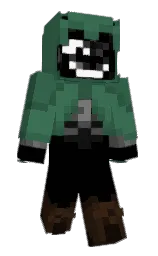 black and amazon Minecraft skin — Classic model