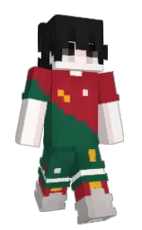 green pea and provincial pink Minecraft skin — Slim model — first worn by mattym7k
