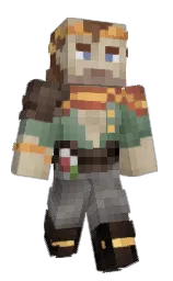 dove gray and dorado Minecraft skin — Classic model — first worn by Bishuhp