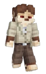 soft amber and sisal Minecraft skin — Slim model — first worn by Fokurt