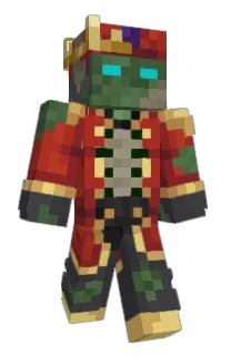 Front of TytaRex's skin