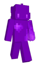 purple and electric violet Minecraft skin — Slim model