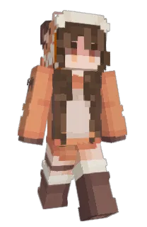 Front of merrione's skin
