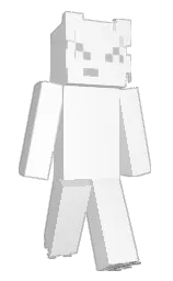 white and alto Minecraft skin — Classic model