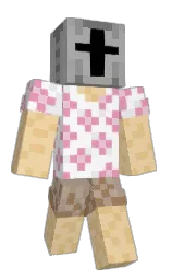 hubguy's Minecraft skin wearing the Cherry Blossom cape