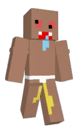sandal and white Minecraft skin — Classic model