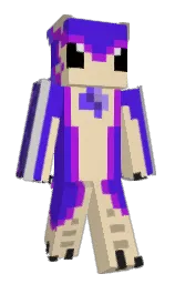 purple heart and chamois Minecraft skin — Slim model