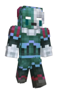 Front of Liverzord's skin