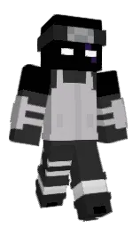 black and mine shaft Minecraft skin — Classic model