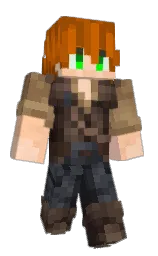 cocoa brown and romantic Minecraft skin — Classic model — first worn by MaitiuPicchu