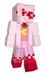 pale rose and pastel pink Minecraft skin — Slim model — first worn by Altiami