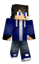 black and black marlin Minecraft skin — Classic model