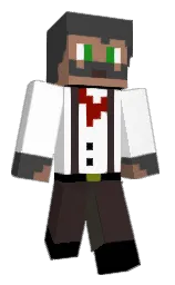 tundora and white Minecraft skin — Classic model — first worn by Ostrong