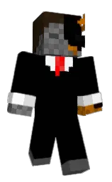 black and tundora Minecraft skin — Classic model