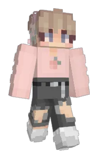 Front of diminie's skin