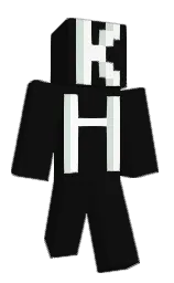 cod gray and white Minecraft skin — Slim model — first worn by KHFG