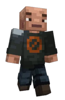 Front of Maskety's skin