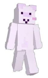 white pointer and carousel pink Minecraft skin — Slim model — first worn by _tutume_