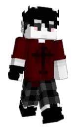 black and temptress Minecraft skin — Slim model — first worn by LP30_AUTISMO