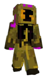 electric violet and woodrush Minecraft skin — Slim model — first worn by Mothilibu