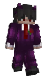 HiChAm0's Minecraft skin wearing the Menace cape