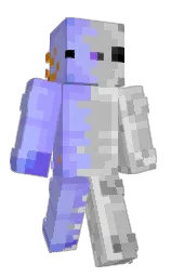 silver and melrose Minecraft skin — Classic model
