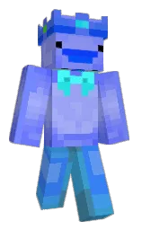 melrose and cornflower blue Minecraft skin — Slim model — first worn by mcprody