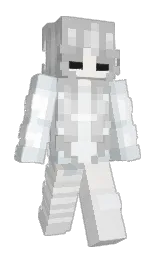 porcelain and mercury Minecraft skin — Slim model — first worn by sel78