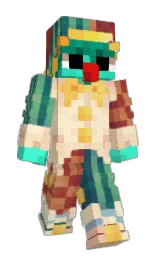 half colonial white and dairy cream Minecraft skin — Slim model