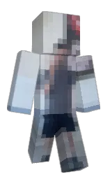 periwinkle gray and mobster Minecraft skin — Classic model — first worn by Kaicti