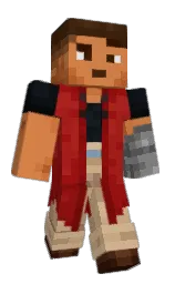 tamarillo and tan Minecraft skin — Classic model — first worn by LoxdingYT