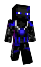 black and cod gray Minecraft skin — Classic model