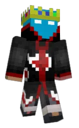pacific blue and black Minecraft skin — Classic model