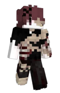 Front of evangell's skin