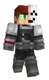 fuscous gray and baltic sea Minecraft skin — Classic model — first worn by Oberon6666