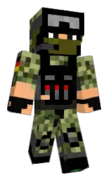 black and cod gray Minecraft skin — Classic model