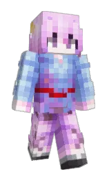 provincial pink and light wisteria Minecraft skin — Slim model