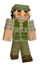 avocado and tumbleweed Minecraft skin — Slim model — first worn by The3DiscoSpider