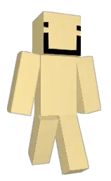 marzipan and black Minecraft skin — Classic model