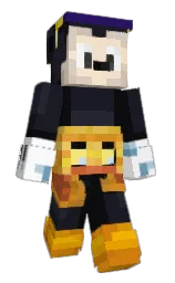 woodsmoke and steel gray Minecraft skin — Slim model — first worn by GalaxyOasis