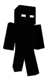 black and white Minecraft skin — Classic model