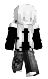 black and alto Minecraft skin — Slim model