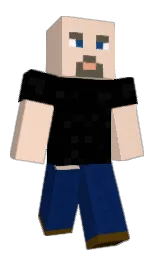 wheat and black Minecraft skin — Classic model