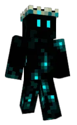black and swamp Minecraft skin — Classic model — first worn by F3V3X