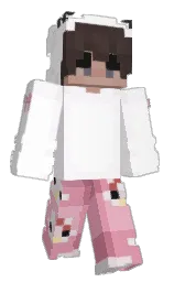 barbo0's Minecraft skin wearing the Purple Heart cape