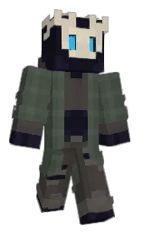 gray asparagus and cinder Minecraft skin — Slim model — first worn by danped123