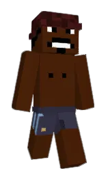 dark ebony and tuna Minecraft skin — Slim model