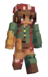 apple blossom and highland Minecraft skin — Slim model — first worn by chrryii